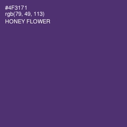 #4F3171 - Honey Flower Color Image